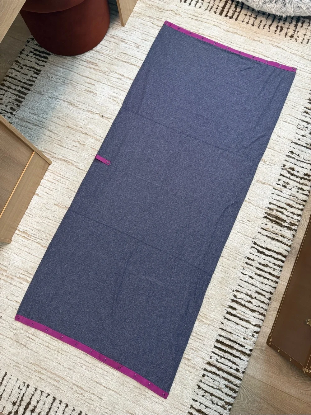 Lululemon Vinyasa Snap Scarf Convertible Wrap Shawl OS Purple Heathered